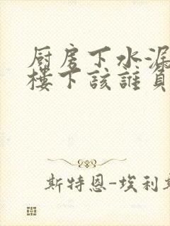 厨房下水漏水到楼下该谁负责