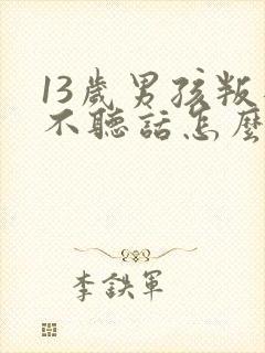 13岁男孩叛逆不听话怎么办