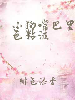 小狗嘴巴里吐白色粘液