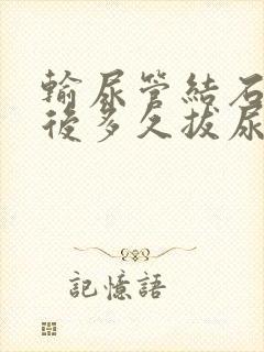 输尿管结石手术后多久拔尿管