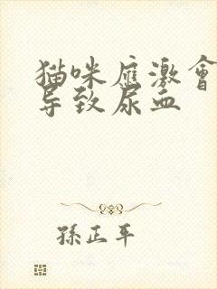 猫咪应激会不会导致尿血