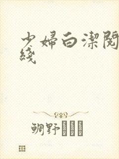 少妇白洁阅读在线