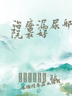 治疗漏尿哪个医院最好