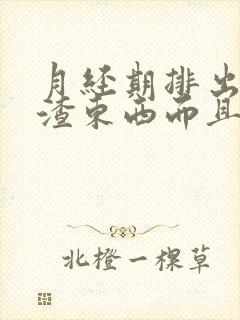 月经期排出豆腐渣东西而且很痒是什么原因