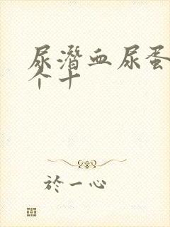 尿潜血尿蛋白1个十