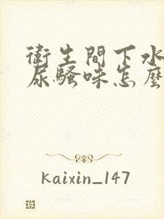 卫生间下水道反尿骚味怎么办