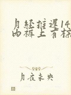 月经推迟14天内裤上有棕褐色的血