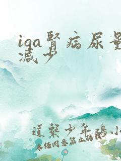 iga肾病尿量减少