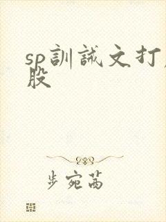 sp训诫文打屁股