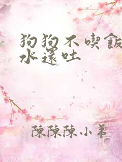 狗狗不吃饭只喝水还吐