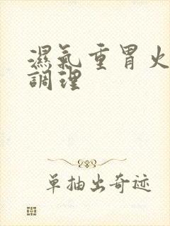 湿气重胃火旺 调理