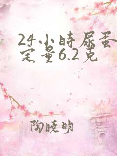 24小时尿蛋白定量6.2克