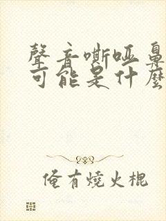 声音嘶哑鼻音重可能是什么原因