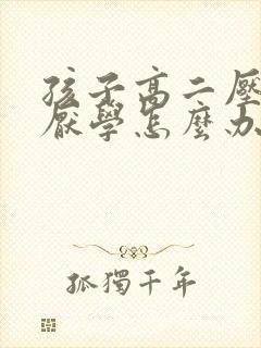 孩子高二压力大厌学怎么办