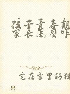 孩子青春期叛逆家长怎么咋办