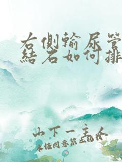 右侧输尿管下段结石如何排出