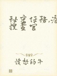 秘密任务,潜入搜查官