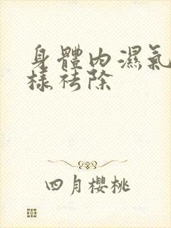 身体内湿气重怎样祛除