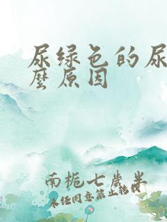 尿绿色的尿是什么原因