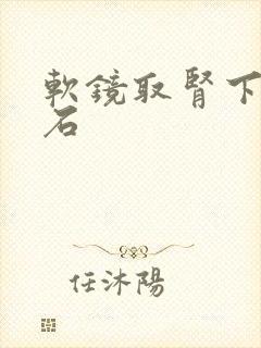 软镜取肾下盏结石