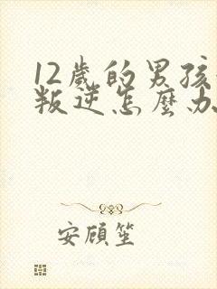 12岁的男孩很叛逆怎么办