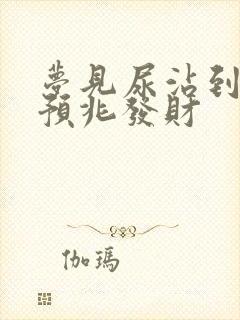 梦见尿沾到身上预兆发财