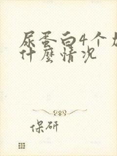 尿蛋白4个加号什么情况