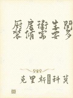 厨房卫生间重新装修需要多少钱