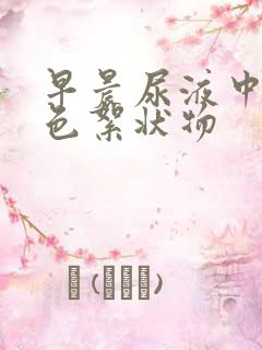 早晨尿液中有白色絮状物