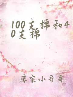 100支棉和40支棉