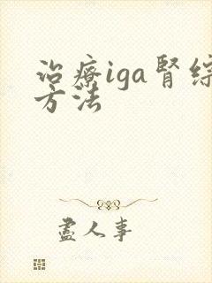 治疗iga肾综方法