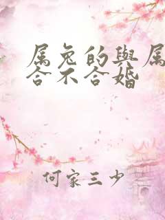 属兔的与属兔的合不合婚