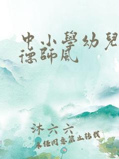 中小学幼儿园师德师风