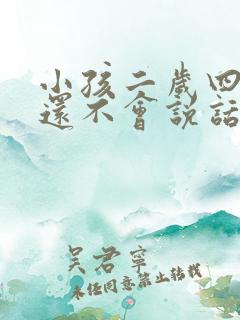 小孩二岁四个月还不会说话