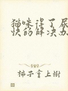 猫咪得了尿闭最快的解决办法