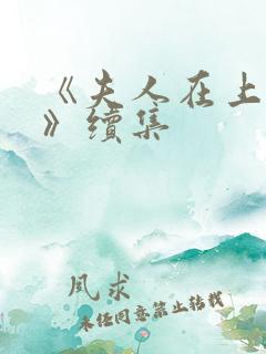 《夫人在上番外》续集