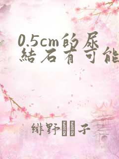 0.5cm的尿结石有可能排出来吗