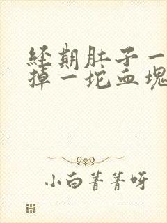 经期肚子一阵痛掉一坨血块