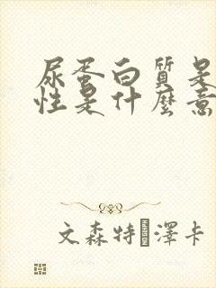 尿蛋白质是弱阳性是什么意思