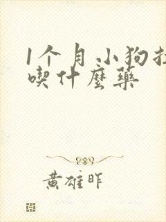 1个月小狗拉稀吃什么药