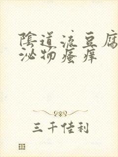 阴道流豆腐渣分泌物瘙痒