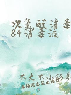 次氯酸消毒液 84消毒液