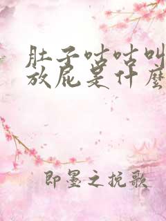 肚子咕咕叫经常放屁是什么原因