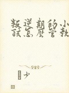 叛逆期的小孩应该怎么管教