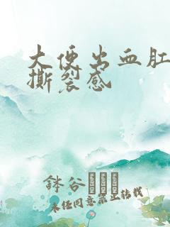 大便出血肛门有撕裂感