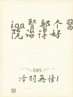 iga肾那个医院治得好