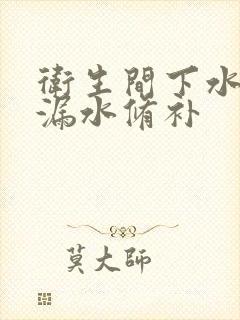 卫生间下水管道漏水修补