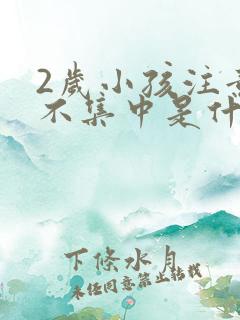 2岁小孩注意力不集中是什么原因