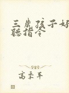 三岁孩子好动不听指令