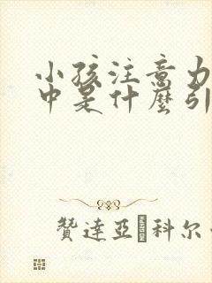 小孩注意力不集中是什么引起的